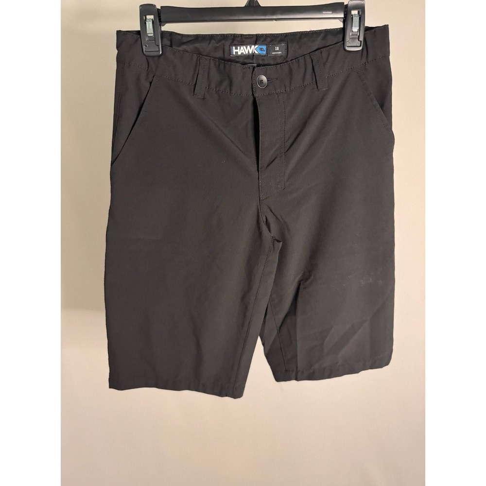 Tony Hawk - Flat Front Ripstop Skate Shorts - Black - 18 - Boys